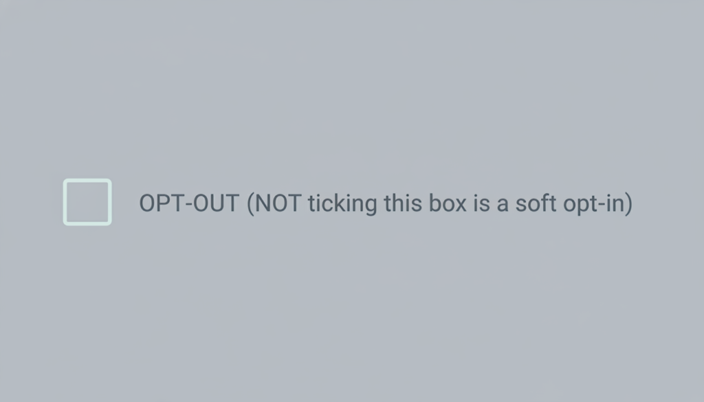 new charity soft opt-in